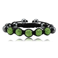 Shamballa karkötő zöld